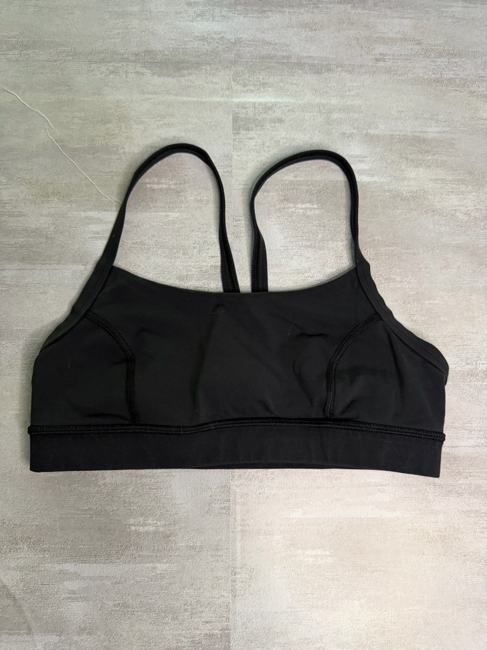 lululemon athletica Black Seamless Double-Strap Sports Bralette